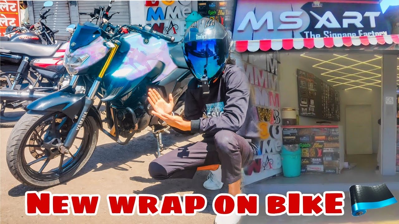 "Transforming my Bike with a New Wrap" #bikewrap #newwrap #nashik #nashikkar