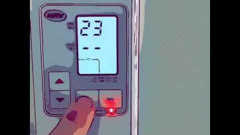 HRV filter light reset