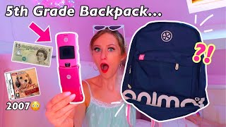 OPENING MY 5TH GRADE BACKPACK FROM 2007.....😳 *MUST SEE!*😨 | Rhia ♡