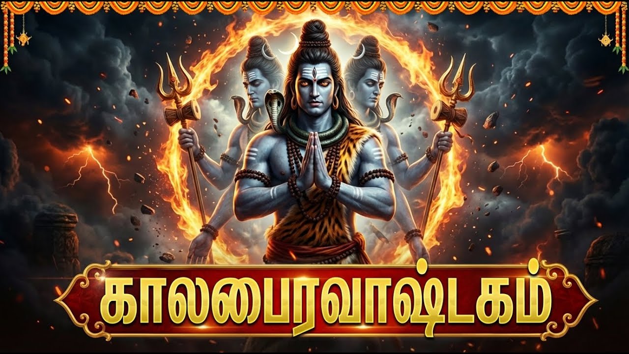 Kalabhairavashtakam With Tamil Lyrics | Powerful Shiva Bhakti Songs | Sivan Tamil Devotional Songs
