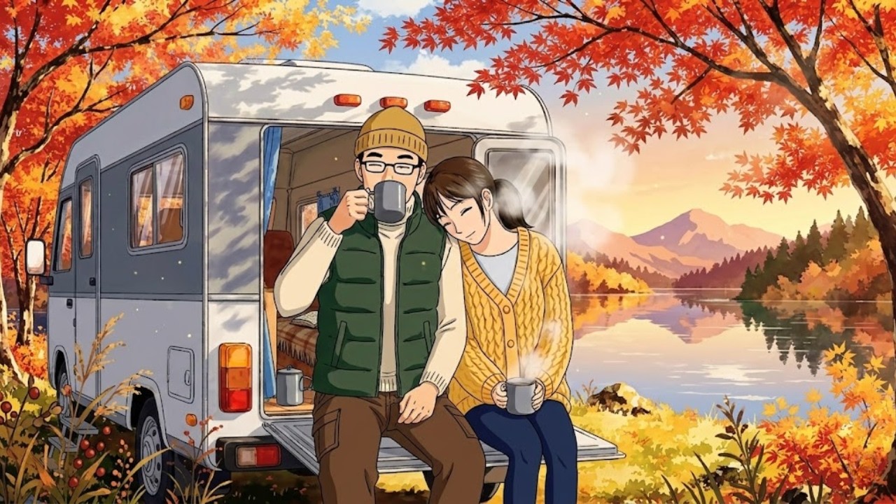 A Quiet Family Camping Trip in Our Mobile Home 🍃 Relaxing Forest Vibes 静かな森のキャンプと癒やしの時間