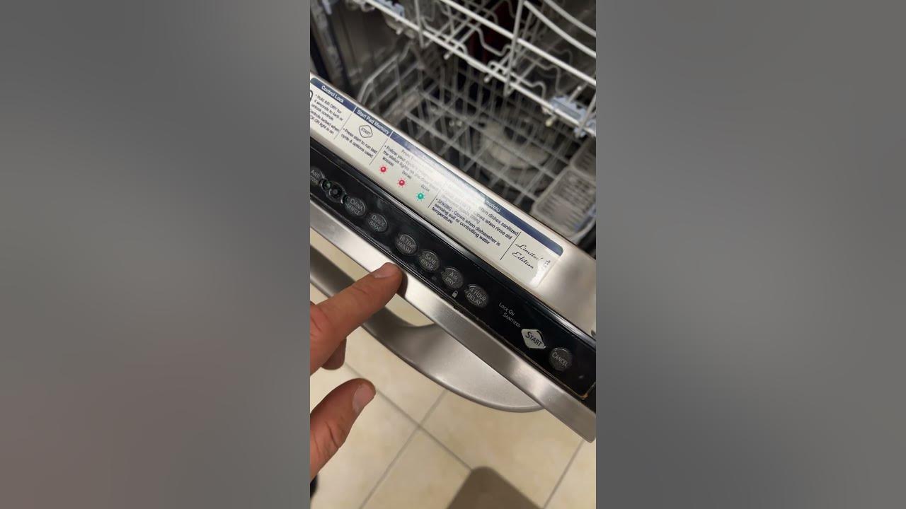 How to reset kenmore elite dishwasher YouTube