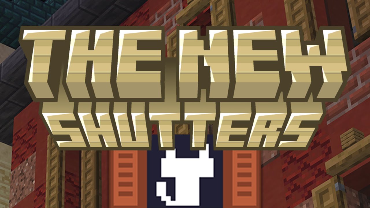 The New Shutters mod in Minecraft