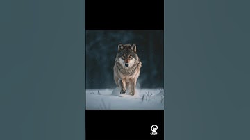Thumbnail of "Snow Wolf Runs RIGHT at You! 🎥🐺 (Chills!)"