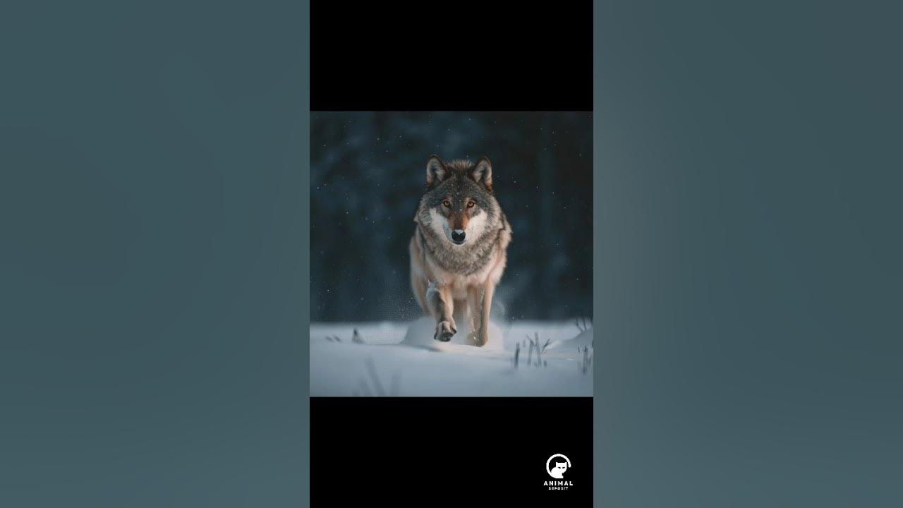 "Snow Wolf Runs RIGHT at You! 🎥🐺 (Chills!)"