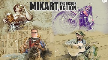 MixArt - Sketch Painting Photoshop Action Tutorial
