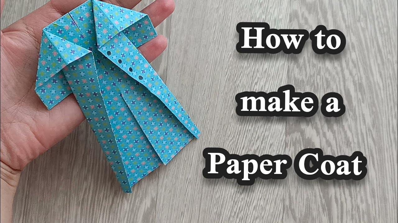 Origami Coat instructions - How to make a Paper Coat 😍 tutorial dress ...