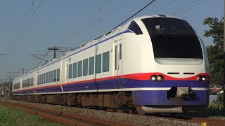 E653系1000番台 新ニイH201編成  特急しらゆき8号 上越妙高行 矢代田～古津通過
