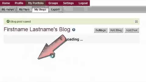 ePortfolio (Mahara) Journal Post