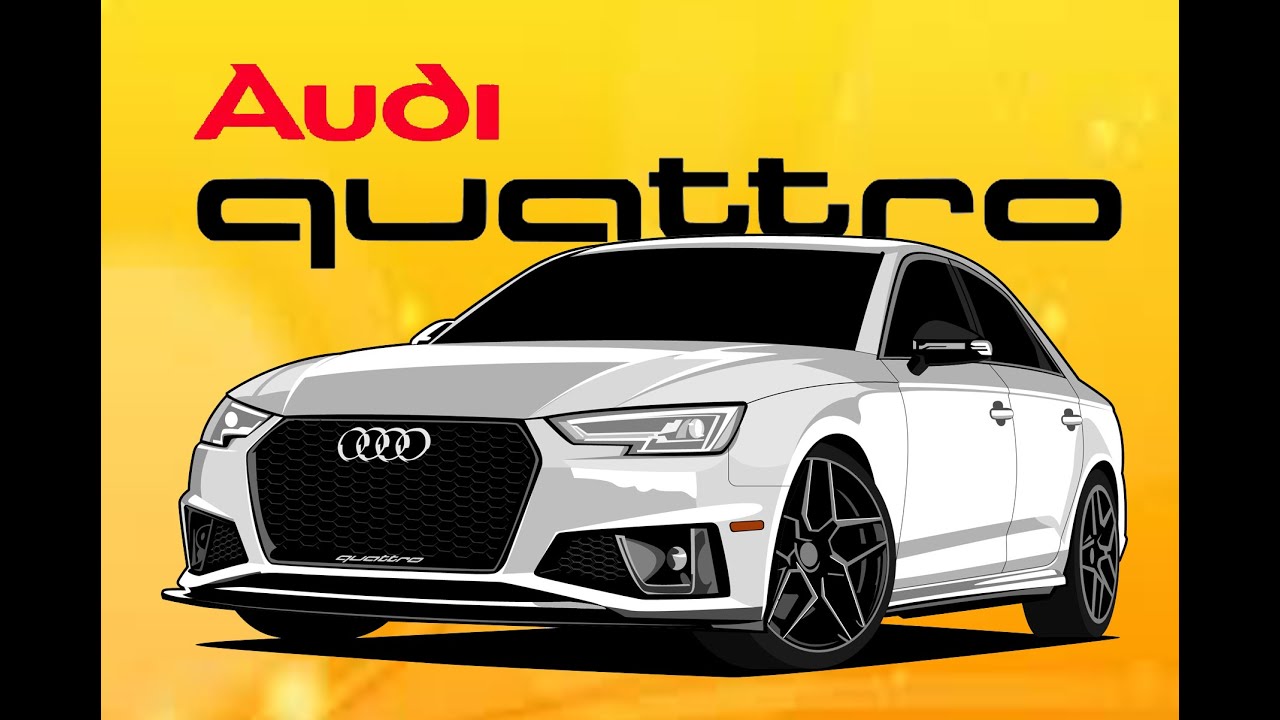 Quattro audi вектор