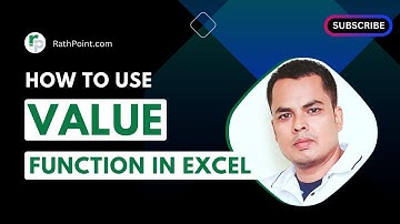 How to use VALUE Function in Excel