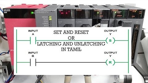 Mitsubishi PLC Programming in Tamil #5 Basic Instructions #1 SET & RST