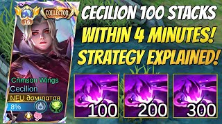 100 Stacks In Just 4 Minutes? My Cecilion Strategy Explained, Cecilion Gameplay