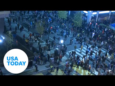 Election night protests near White House | USA TODAY