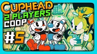 Cuphead 2 PLAYERS CO-OP Прохождение #5 ✅ СЛАДКИЙ МЕДОК!