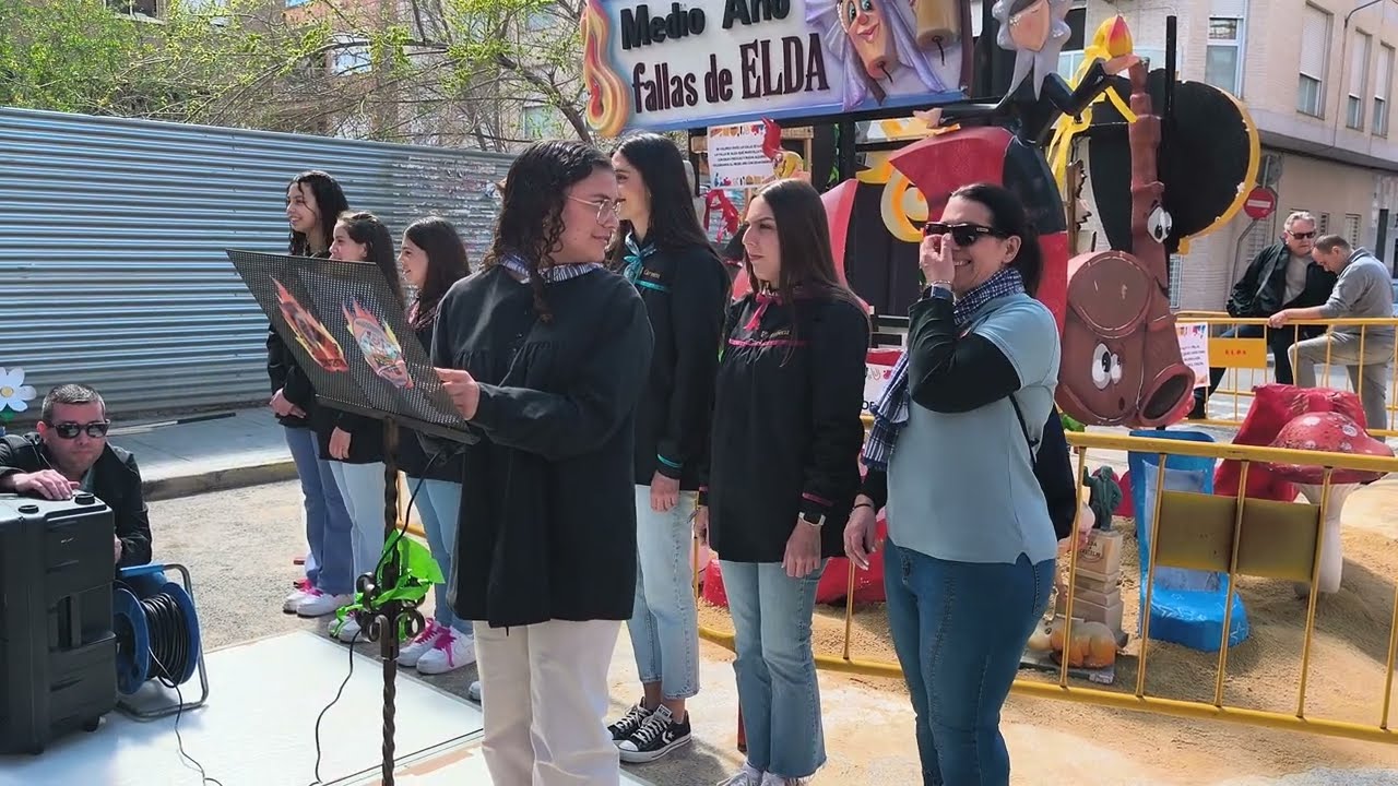 22-3-2025 Pregón infantil medio año Fallas de Elda. Alejandro Morales Sierra ( falla Estación )