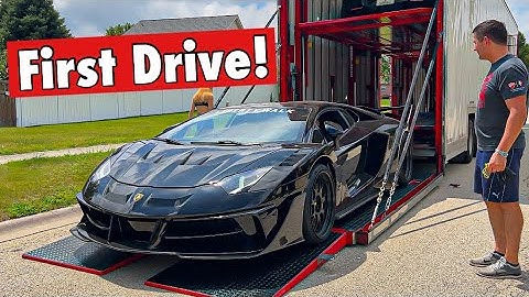 Taking Delivery of my $500K Lamborghini Aventador! *First Drive Back Home*