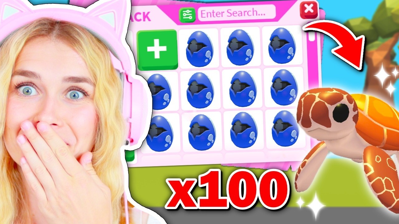 Opening 100 Endangered Eggs In Adopt Me