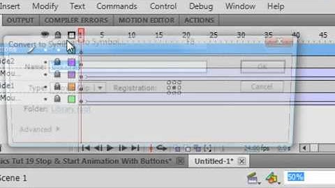 Flash Basics Tutorial 19 Stop & Start Animation With Buttons.avi