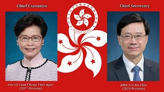 Yìyǒngjūn Jìnxíngqǔ : Leaders of Hong Kong Special Administrative Region as of July 2021