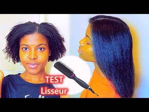 BROSSE LISSANTE SUR CHEVEUX AFRO CREPUS  