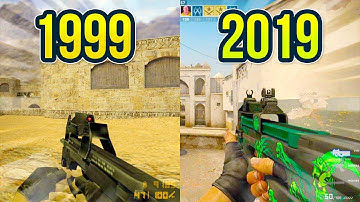 Evolution of the P90 in Counter Strike 1999 - 2019