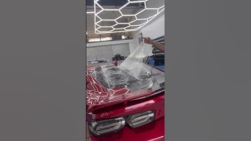 Tinting back window of Camaro #windowtint