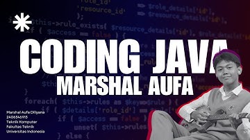 LIVE CODING JAVA - CASE STUDY MODUL 05 | MARSHAL AUFA