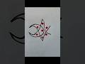 simple rangoli designs with 3dots#shorts #trending #viral #art #rangoli#rangolidesigns #ytshorts#yt