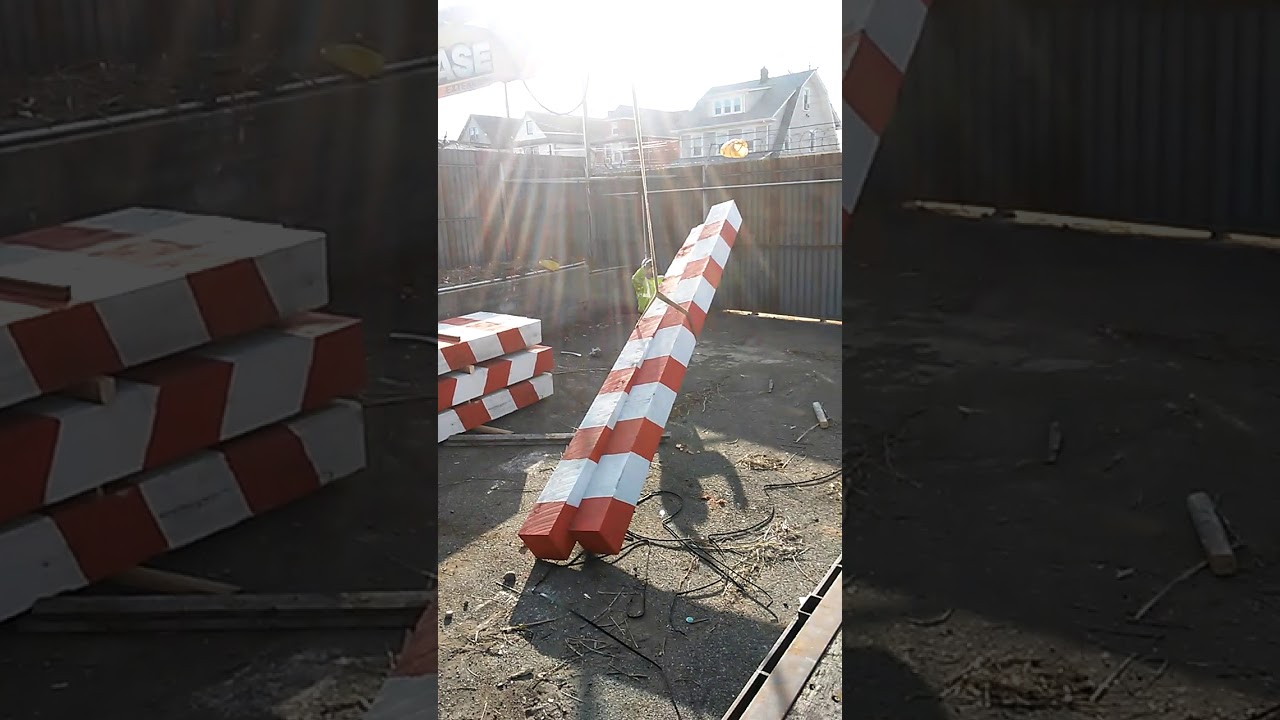 Unloading barricades - YouTube
