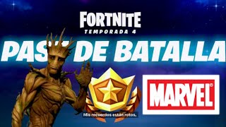 TEMPORADA 4: COMPRO EL NUEVO PASE DE BATALLA! FORTNITE X MARVEL!!