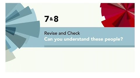 English File 4thE - Elementary - Revise and Check 7&8