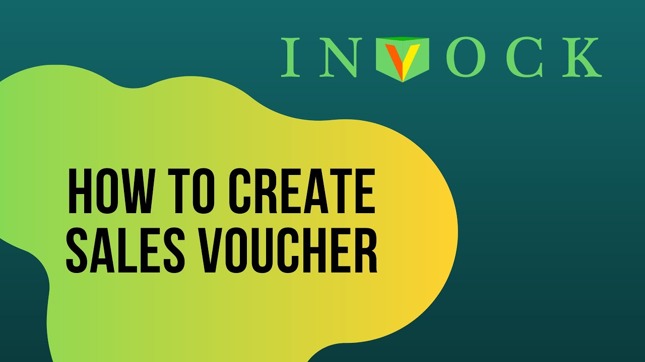 How To Create Sales Voucher YouTube