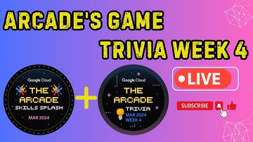 🎮 Arcade Fun: Skills Splash & Week 4 Trivia Live! 🚀 Join the Gaming Excitement! #qwiklabs #arcade