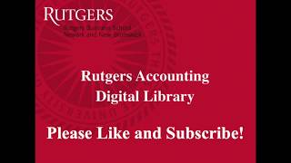 Current Topics in Auditing- Lecture 1 (Part 2)- Professor Miklos A. Vasarhelyi