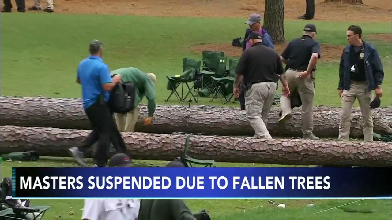 Towering trees fall at 2023 Masters, narrowly missing fans in attendance  (video) 