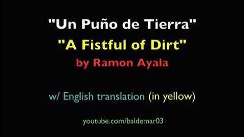 Thumbnail of LETRA****UN PUÑO DE TIERRA****RAMON AYALA