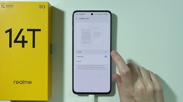 Realme 14T: How to Change Display Size
