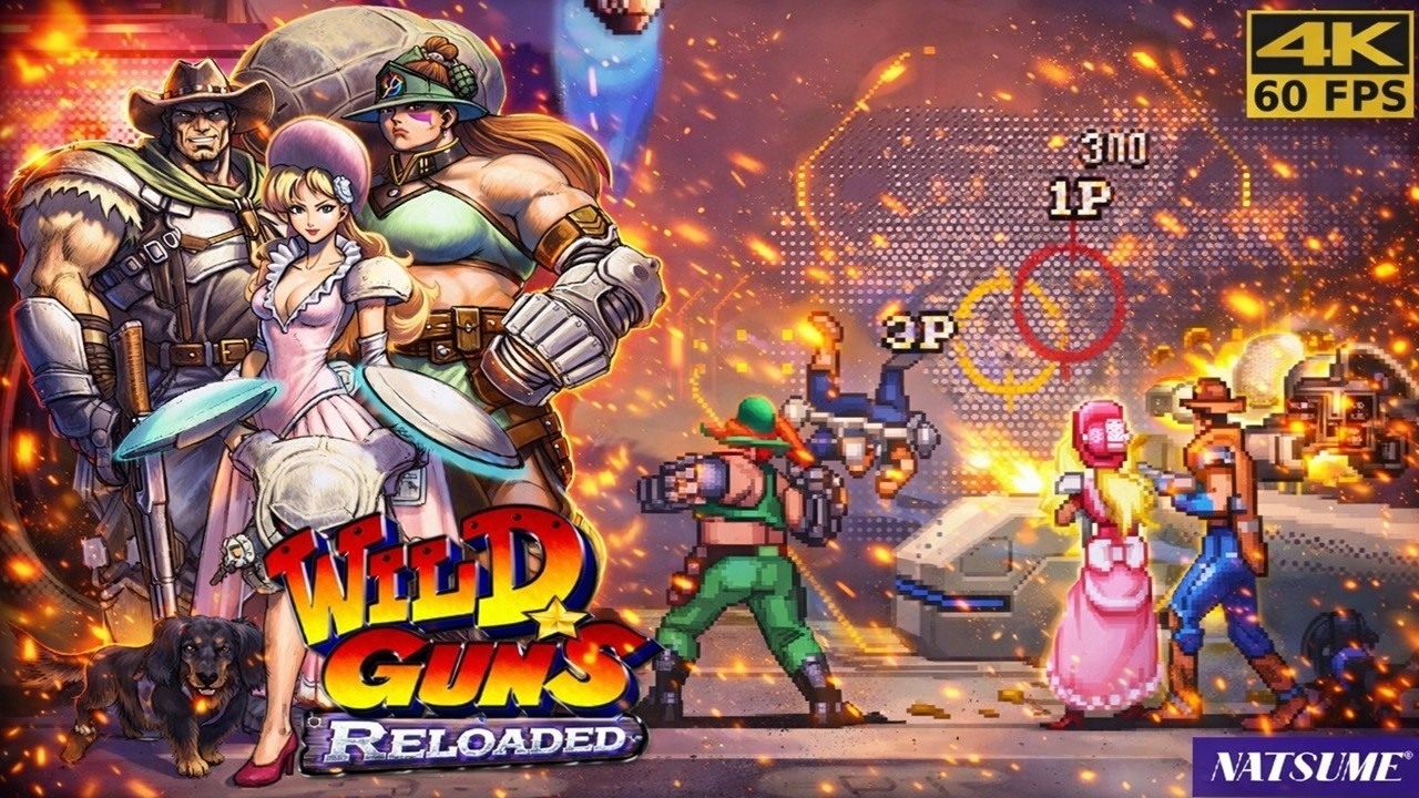 Wild Guns Reloaded - 4Players | No-Death REAL RUN | Hardest | NO TAS