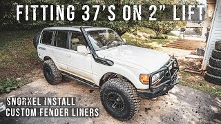 80 Series Land Cruiser | Fitting 37’s on 2” lift by Adv4x4 11,041 views 8 months ago 19 minutes