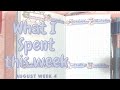 How much did I spend? // August Week 4 Check In