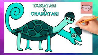 How To Draw Tamataki & Chamataki - Garten of Banban 3 | Easy Step By Step Drawing Tutorial screenshot 1