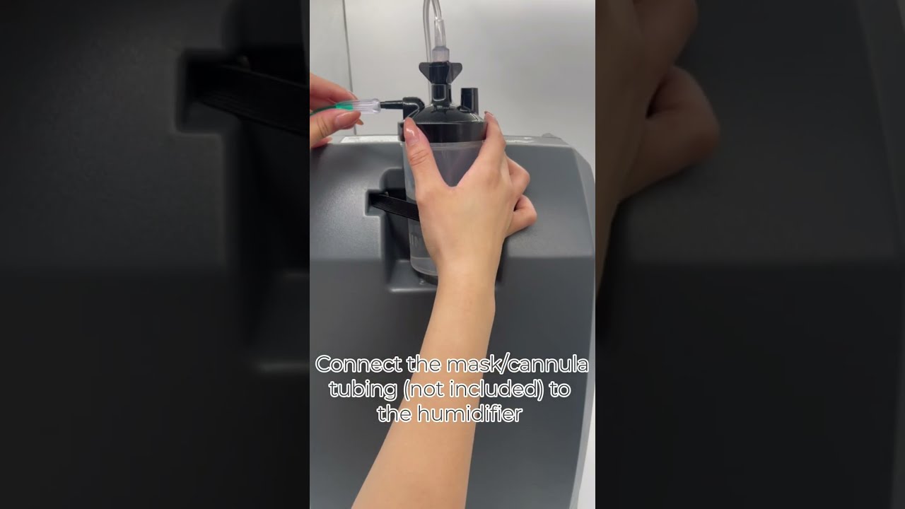 How to use Salter Labs® Bubble Humidifier 350 cc -Dry 3 PSI Pop-off 7100 for Oxygen Concentrator