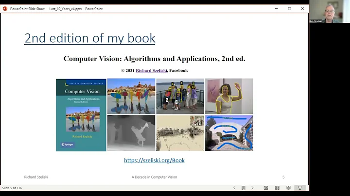 A Decade in Computer Vision - Prof. Richard Szeliski, University of Washington, U.S