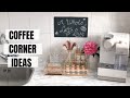 COFFEE CORNER AT HOME ✨| Easy DIY Coffee bar ideas | Small kitchen | Silent vlog