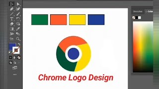 Chrome Logo Design in Illustrator            #youtubevideoviral #design#illustration    