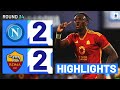 Napoliroma 22  highlights  the sides split the points after exciting draw  serie a 202324