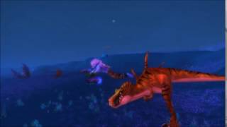 WoW - Devilsaur swim super cute!