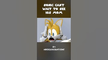 Sonic Can’t wait to see his mom #sonic #blender #animation