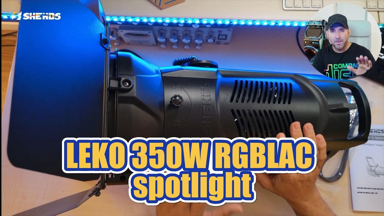 SHEHDS LEKO 350W RGBLAC Spotlight – Built for the Stage, Designed
